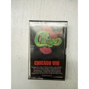 CHICAGO VIII (8) CASSETTE TAPE  WITH CRACK ON CASE Play Tested